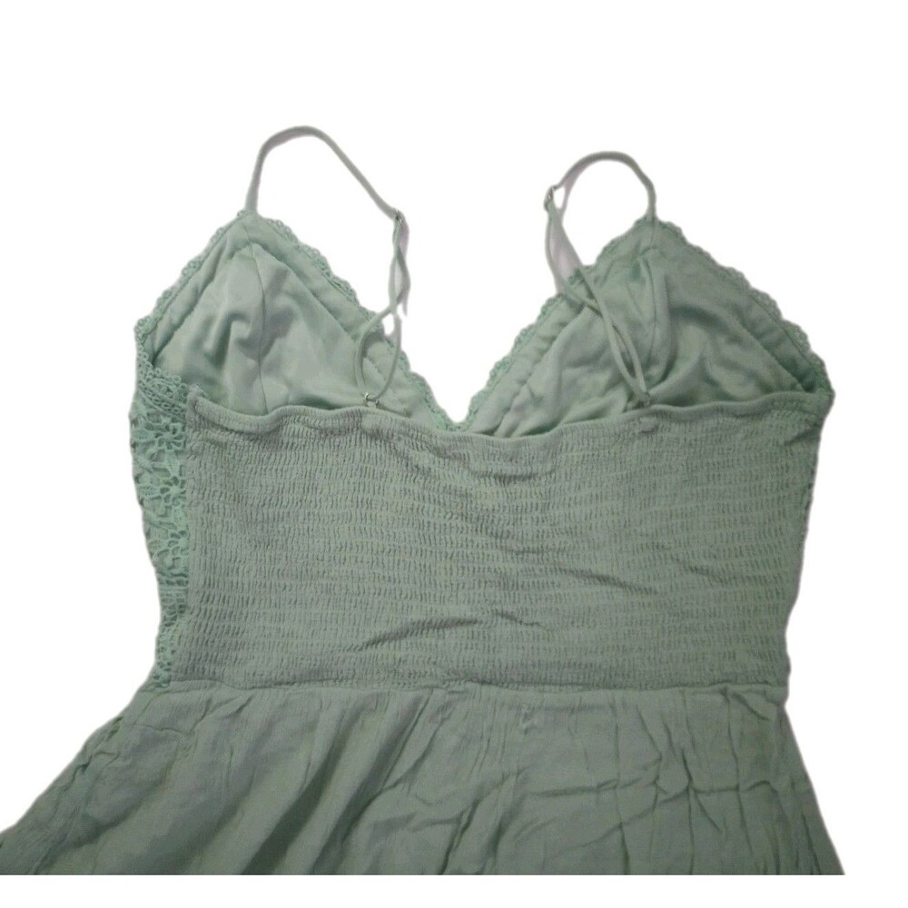 Liv & Lottie Mint Green Hi-Low Adjustable Spaghetti Strap Dress sz XL Juniors - Picture 7 of 10